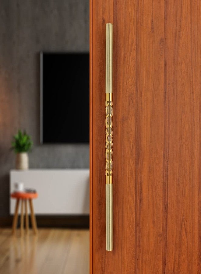 LAPO مقبض باب رئيسي من الفولاذ المقاوم للصدأ من لابو أورا، مقاس 36 بوصة، مقبض باب زجاجي، مقبض سحب ودفع لجميع الأبواب (مقاس الفتحة إلى الفتحة 900 مم - عبوة من قطعة واحدة) تشطيب عتيق | ضمان 3 سنوات - Image 4